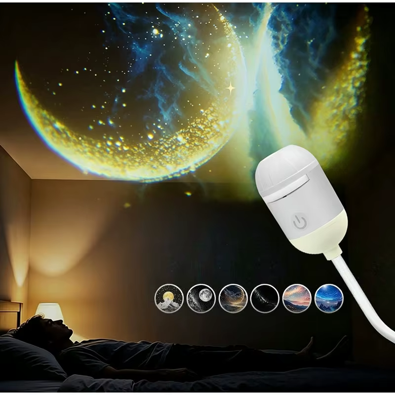 Galaxy Star Projector Night Light Usb Starry Sky Lamp HD Galaxy Projector Casts Vivid Starry Skycreates Dream Ambient Lamp