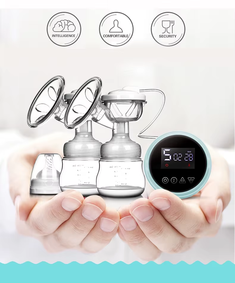 McAdo Electric Breast Pump USB BPA Free Electric Double Breast Pump with Nursing Pads And Breast Milk Storage Set Baby Feeding Gift Set
