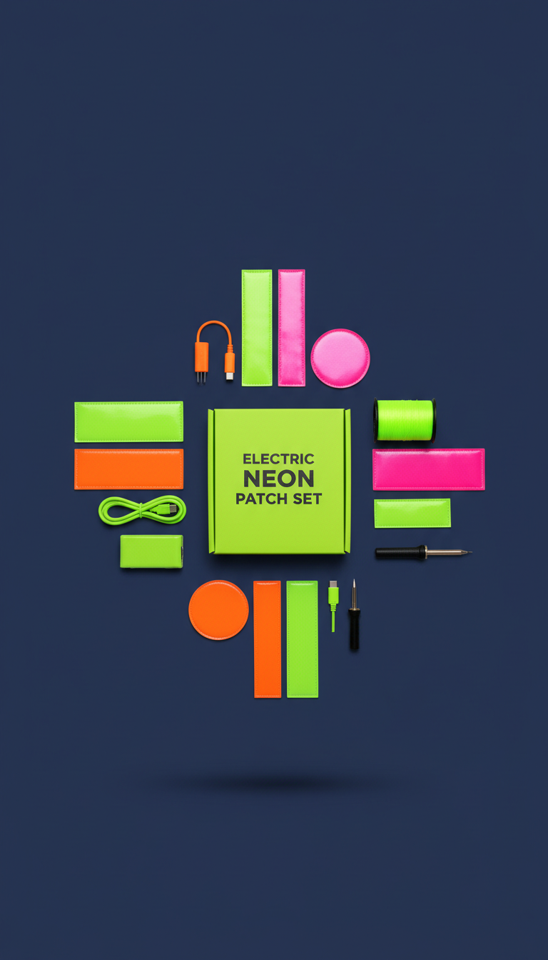 Electric Neon Patch Set