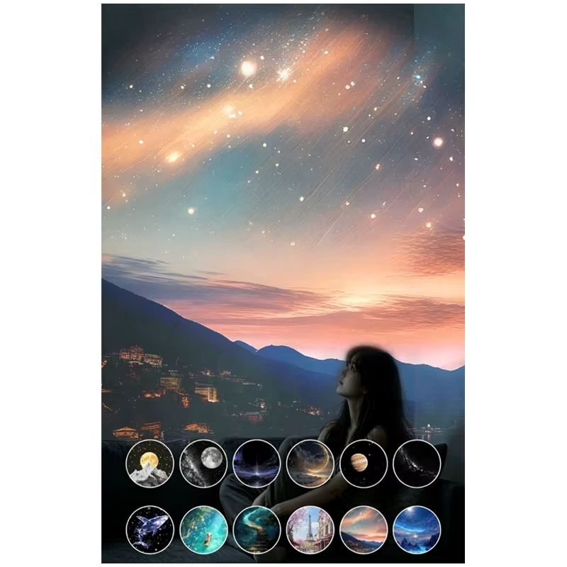 Galaxy Star Projector Night Light Usb Starry Sky Lamp HD Galaxy Projector Casts Vivid Starry Skycreates Dream Ambient Lamp
