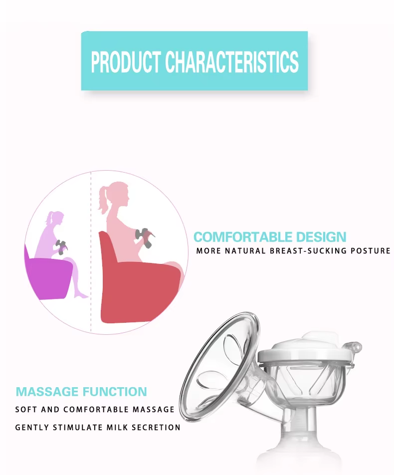 McAdo Electric Breast Pump USB BPA Free Electric Double Breast Pump with Nursing Pads And Breast Milk Storage Set Baby Feeding Gift Set