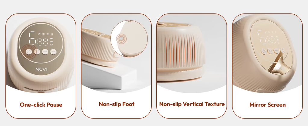 McAdo Electric Breast Pump Electric Breast Mlik Pump,4 Modes 9 Levels,21/24mm Flanges Parts,Low Noise