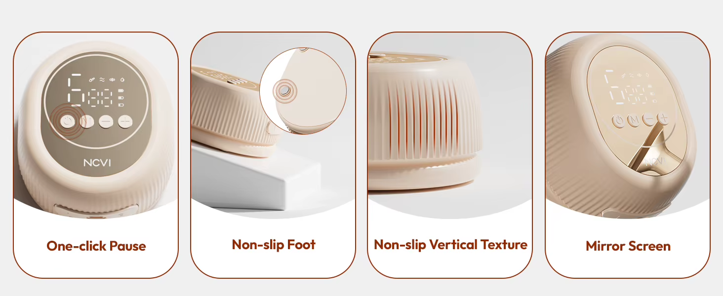 McAdo Electric Breast Pump Electric Breast Mlik Pump,4 Modes 9 Levels,21/24mm Flanges Parts,Low Noise