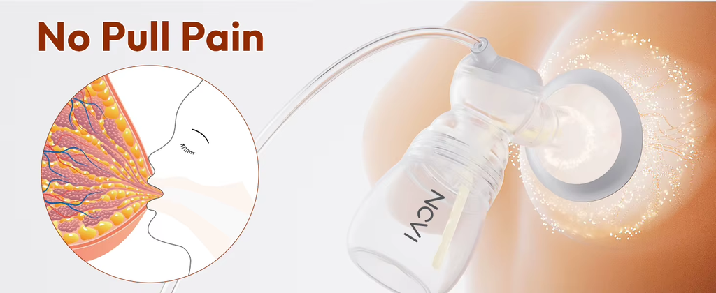 McAdo Electric Breast Pump Electric Breast Mlik Pump,4 Modes 9 Levels,21/24mm Flanges Parts,Low Noise