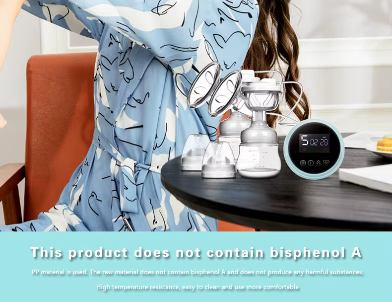 McAdo Electric Breast Pump USB BPA Free Electric Double Breast Pump with Nursing Pads And Breast Milk Storage Set Baby Feeding Gift Set
