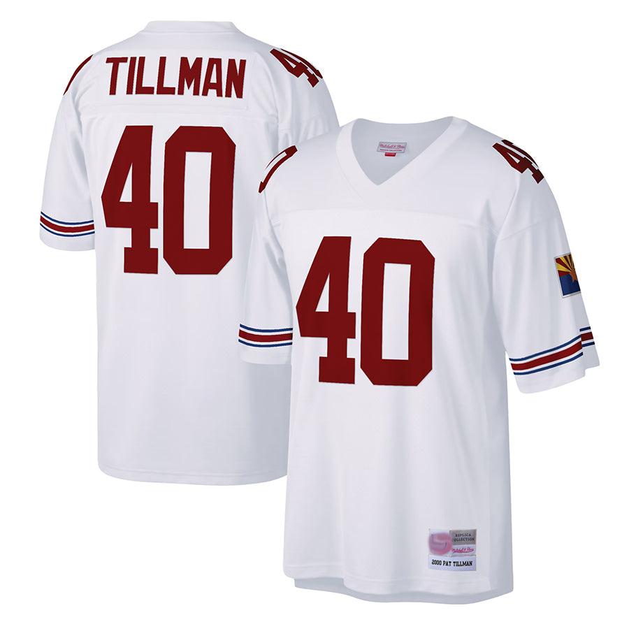 McAdo A.Cardinals #40 Pat Tillman Player Mitchell & Ness White Legacy Replica Stitched Jerseys