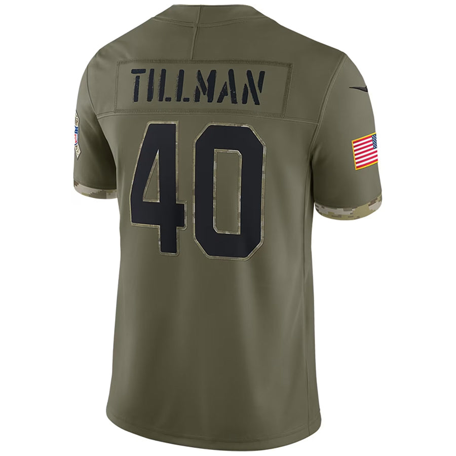 McAdo A.Cardinals #40 Pat Tillman Player Olive Salute to Service Limited Stitched Jerseys