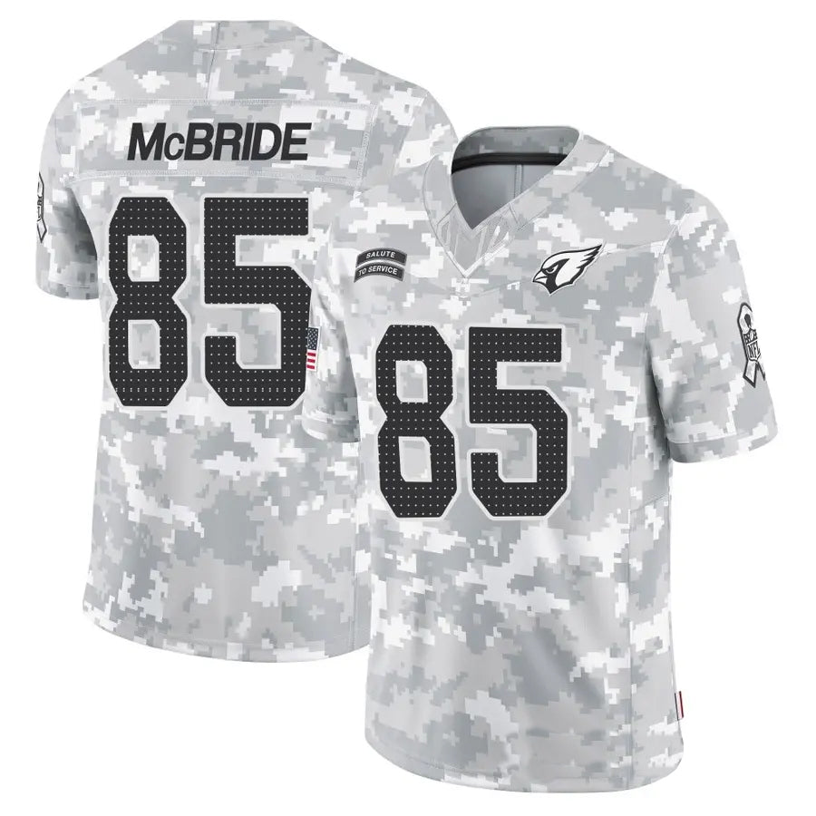 McAdo A.Cardinals #85 Trey McBride Player Camo Salute to Service Limited Stitched Jerseys
