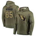 McAdo A.Cardinals #85 Trey McBride Player Olive Salute to Service Limited Hoodies Stitched Jerseys