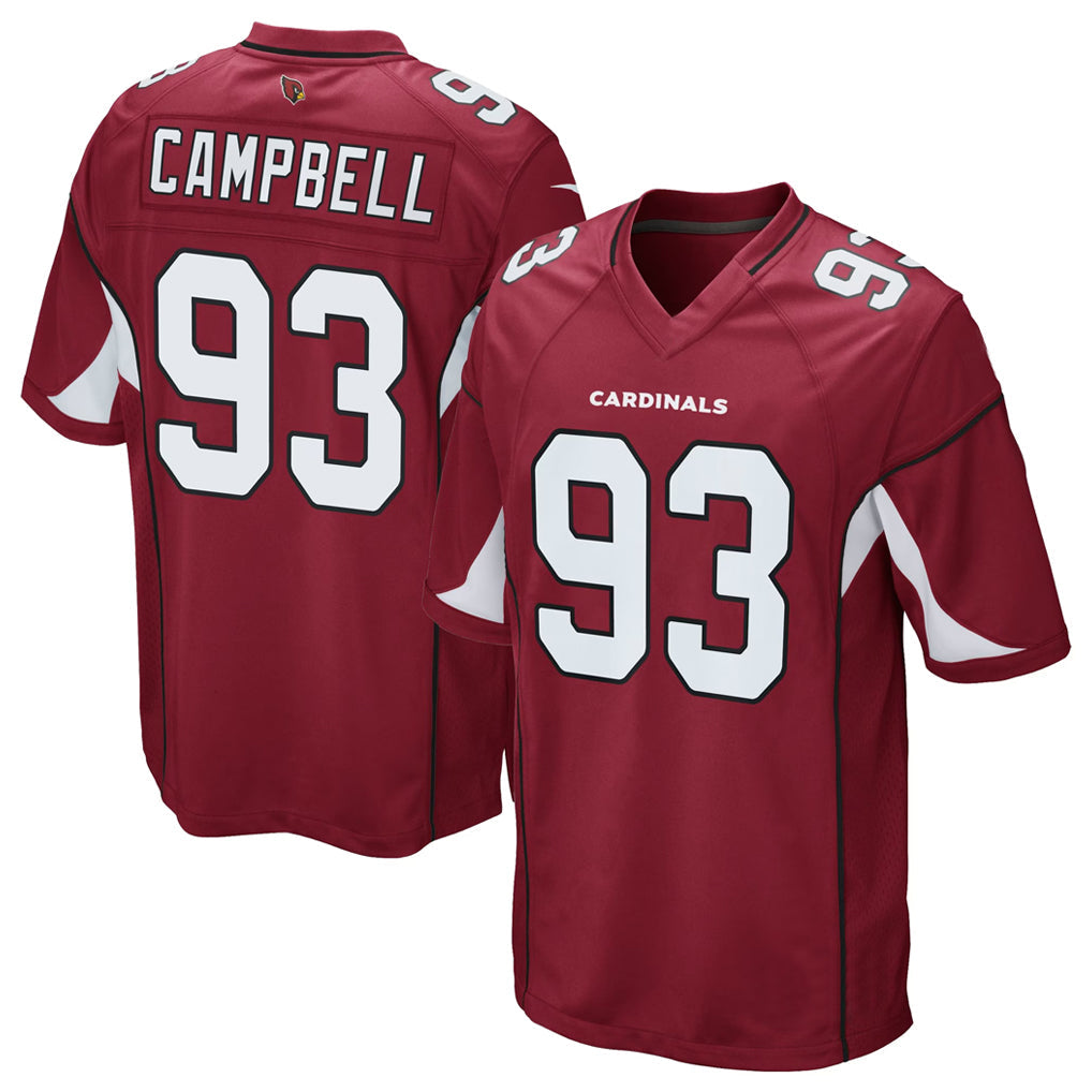 McAdo A.Cardinals #93 Calais Campbell Player Cardinal Game Stitched  Jerseys