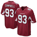 McAdo A.Cardinals #93 Calais Campbell Player Cardinal Game Stitched  Jerseys