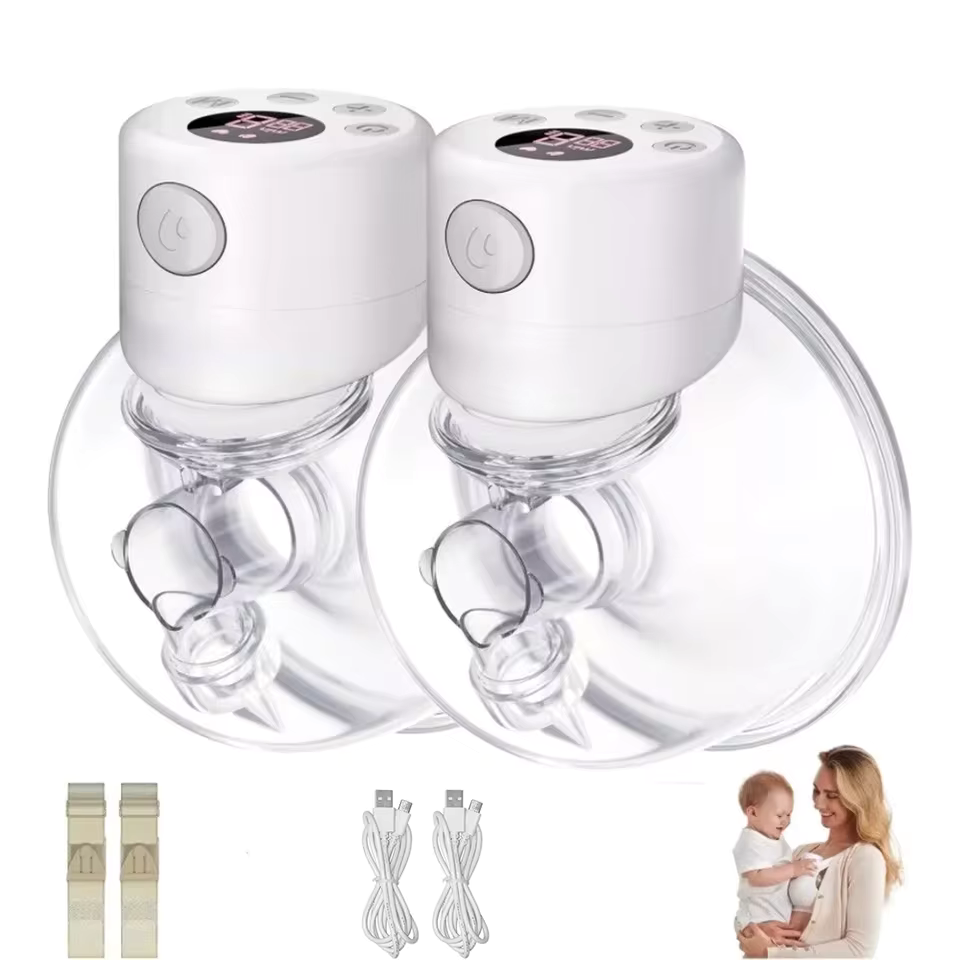 McAdo Electric Breast Pumps, S12 Double / Single,Hands-free Poratable Mom Milk Puller Pump, Slient Breastfeeding Pump for Baby