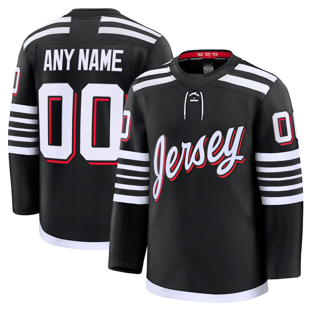 McAdo Cheap NJ.Devils Black Alternate Premium Jerseys