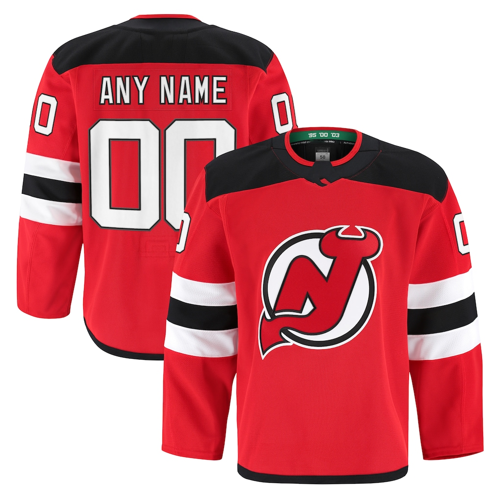McAdo Cheap NJ.Devils Red Home Authentic Pro Jerseys