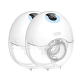 McAdo Electric Breast Pump Blue 2PCS 4 Modes & 36 Levels Portable Electric Breast Pumps Comfort Milk Collector Hands Free Low Niose