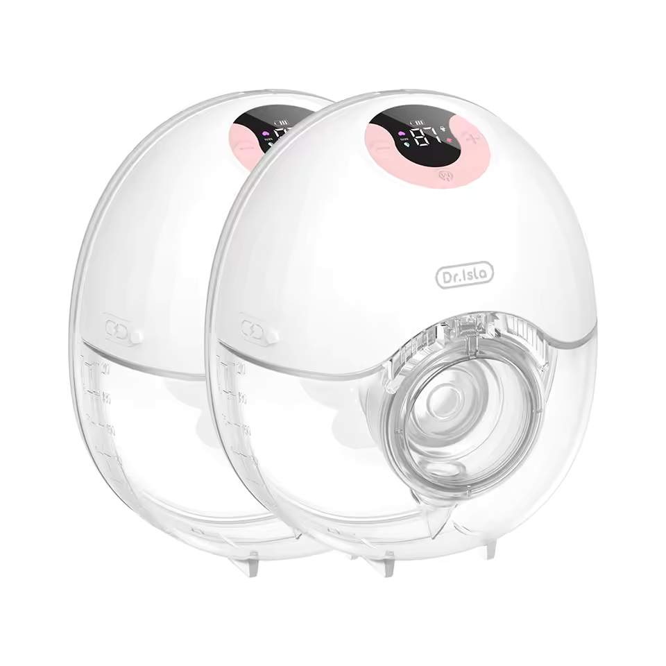 McAdo Electric Breast Pump Pink 2PCS 4 Modes & 36 Levels Portable Electric Breast Pumps Comfort Milk Collector Hands Free Low Niose
