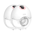 McAdo Electric Breast Pump Pink 2PCS 4 Modes & 36 Levels Portable Electric Breast Pumps Comfort Milk Collector Hands Free Low Niose