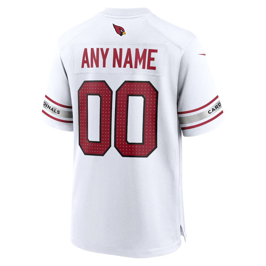 McAdo Custom A.Cardinals White Game Road Home Stitched Jerseys
