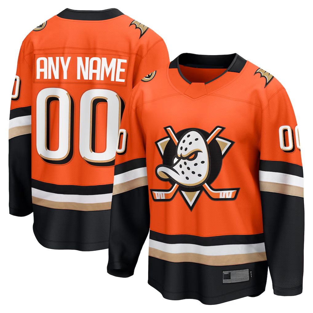 McAdo Custom A.Ducks Orange Home Breakaway Jerseys