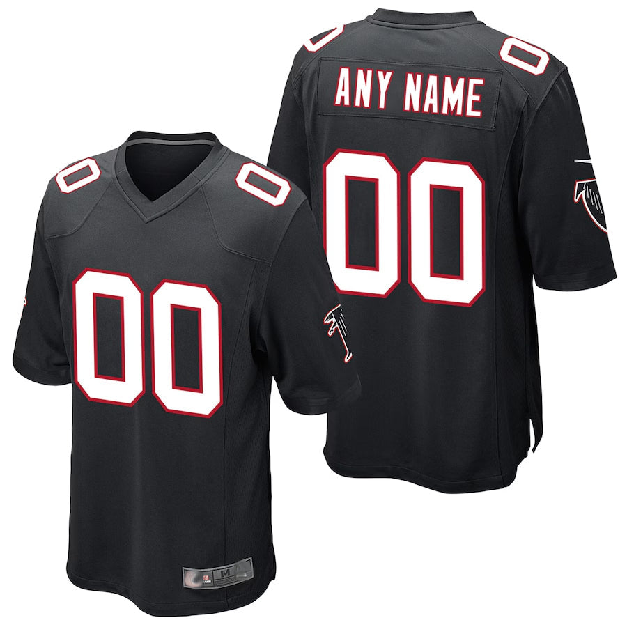 McAdo Custom A.Falcons Black Alternate Game Stitched Jerseys