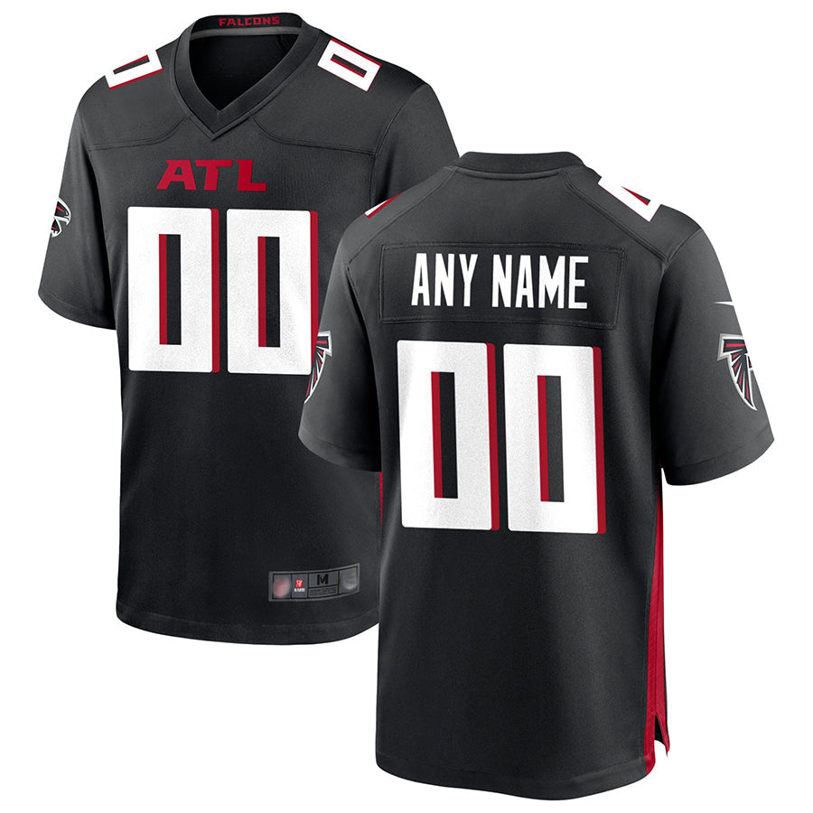 McAdo Custom A.Falcons Black Home Game Stitched Jerseys
