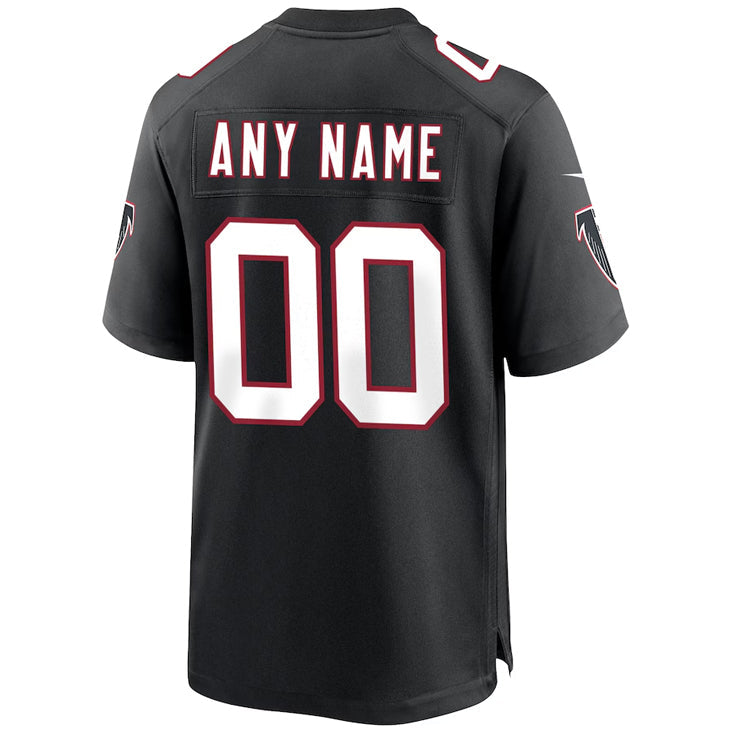 McAdo Custom A.Falcons Black Throwback Game Stitched Jerseys