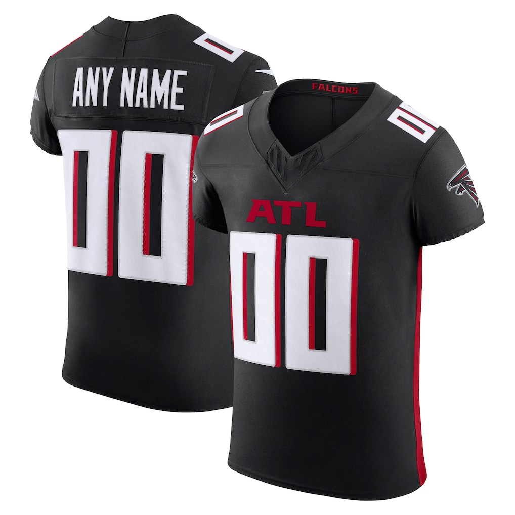 McAdo Custom A.Falcons Black Vapor F.U.S.E. Elite Stitched Jerseys