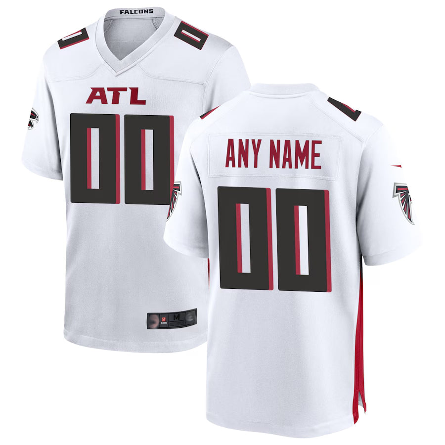 McAdo Custom A.Falcons White Home Game Stitched Jerseys