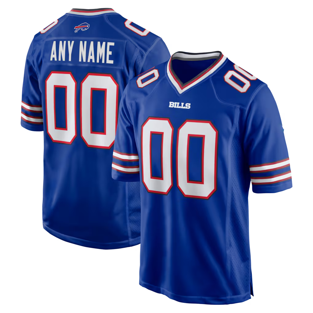 McAdo Custom B.Bills Royal Royal Game Stitched Jerseys