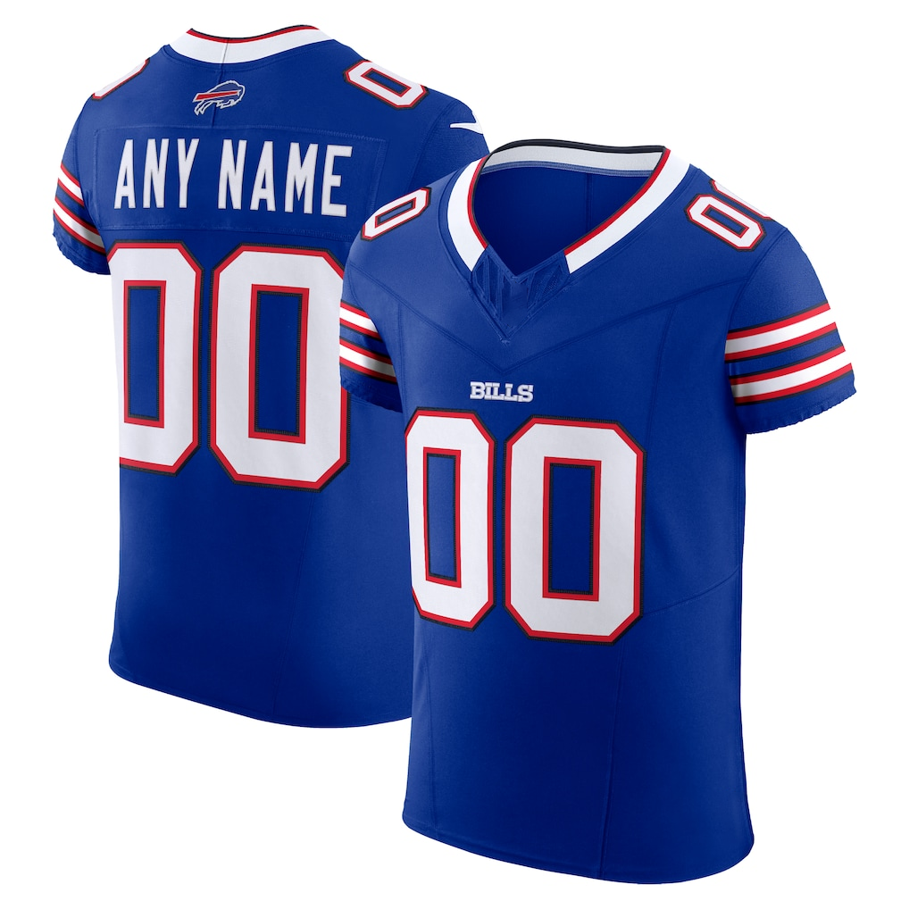 McAdo Custom B.Bills Royal Vapor F.U.S.E. Elite Stitched Jerseys