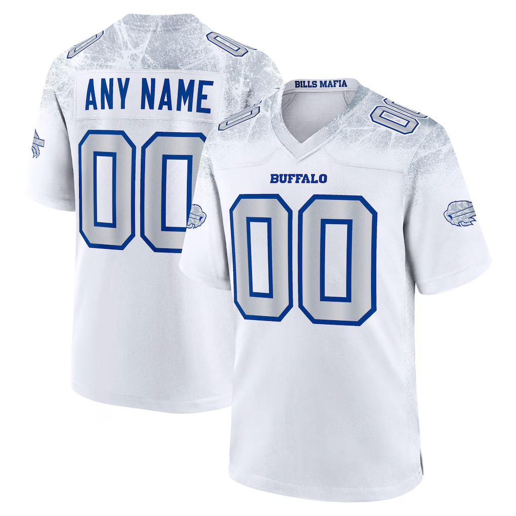 McAdo Custom B.Bills White 2025 Rivalries Collection Game Stitched Jerseys