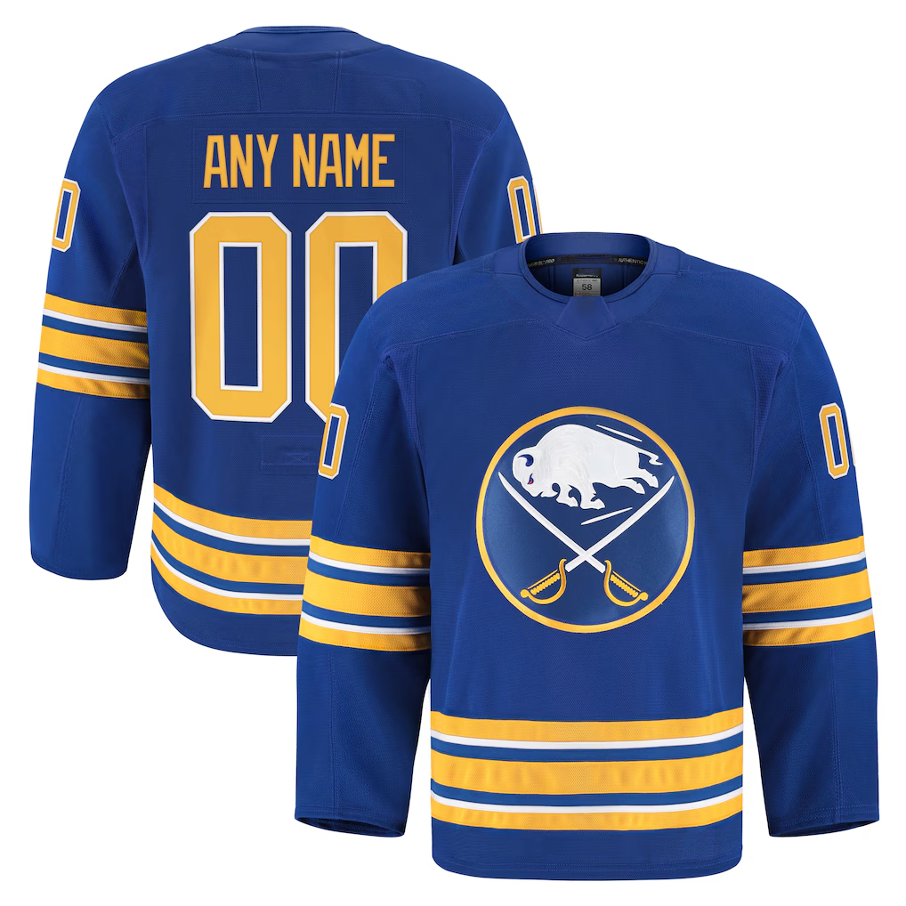McAdo Custom B.Sabres Royal Home Authentic Pro Stitched Jerseys