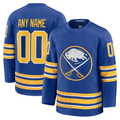 McAdo Custom B.Sabres Royal Home Premium Stitched Jerseys