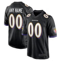 McAdo Custom B.Ravens Black Home Game Stitched Jerseys
