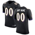 McAdo Custom B.Ravens Black Speed Machine Elite Stitched Jerseys