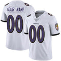 McAdo Custom B.Ravens White Vapor F.U.S.E. Limited Stitched Jerseys