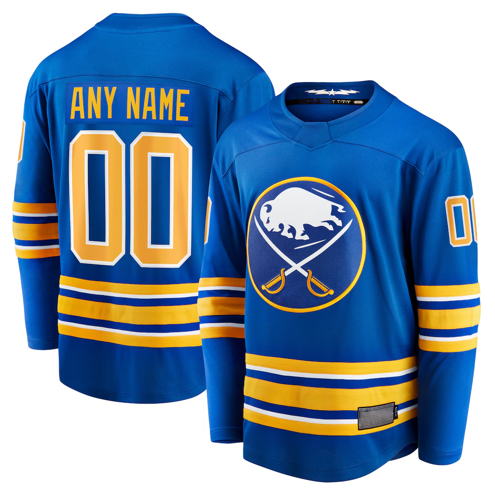 McAdo Custom B.Sabres Royal Home Breakaway Stitched Jerseys