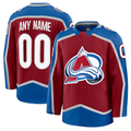 McAdo Custom C.Avalanche Burgundy Home Premium Jerseys
