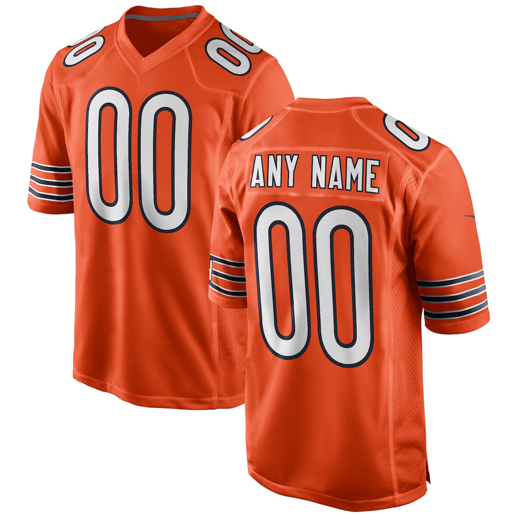McAdo Custom C.Bears Orange Alternate Custom Game Stitched Jerseys