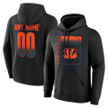 McAdo Custom C.Bengals Black Home Field Pop Personalized Name & Number Hoodie Stitched Jerseys
