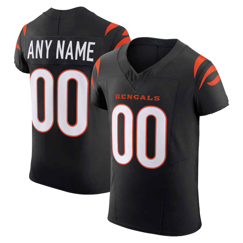 McAdo Custom C.Bengals Black Team Vapor F.U.S.E. Elite Stitched Jerseys