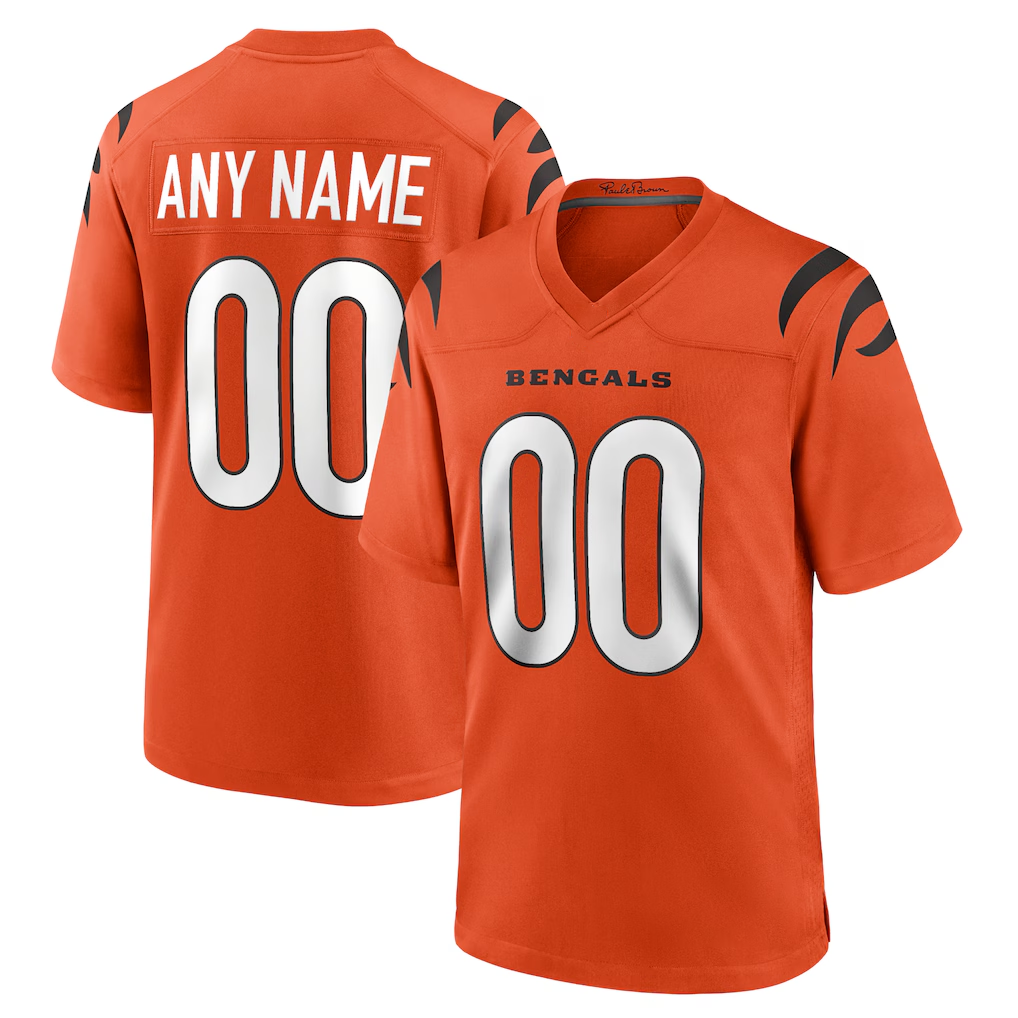 McAdo Custom C.Bengals Orange Alternate Game Stitched Jerseys