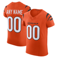 McAdo Custom C.Bengals Orange Alternate Vapor F.U.S.E. Elite Stitched Jerseys