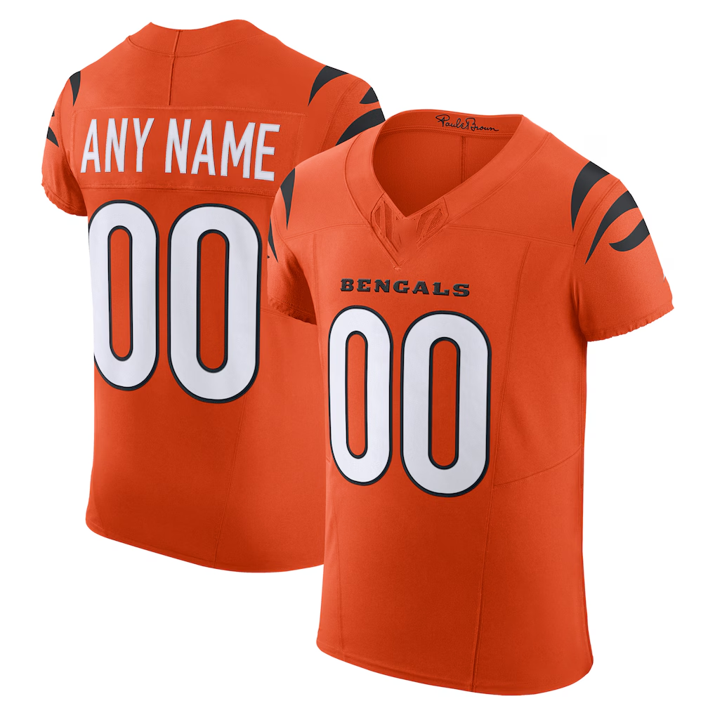 McAdo Custom C.Bengals Orange Alternate Vapor F.U.S.E. Elite Stitched Jerseys