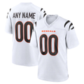 McAdo Custom C.Bengals White Game Stitched Jerseys