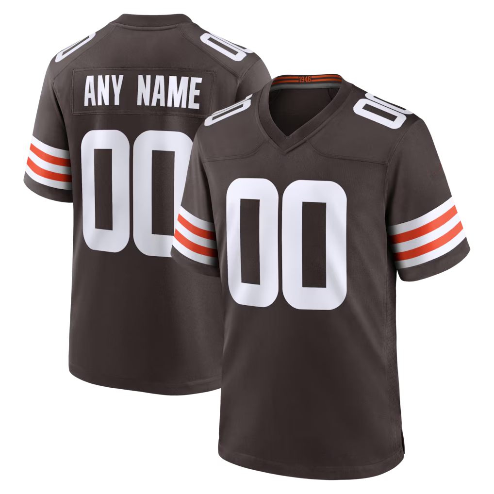 McAdo Custom C.Browns Brown Custom Game Stitched Jerseys