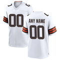 McAdo Custom C.Browns White Game Stitched Jerseys