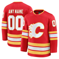McAdo Custom C.Flames Red Home Premium Jerseys