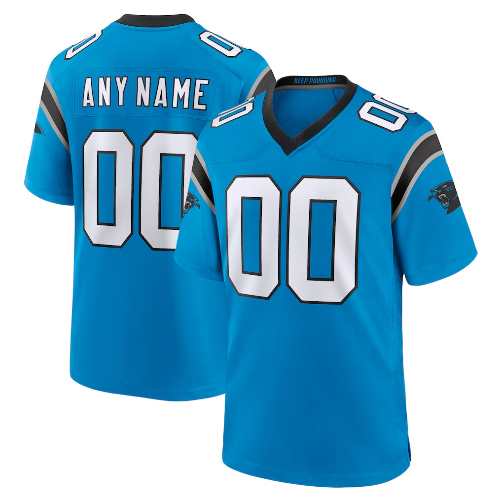McAdo Custom C.Panthers Blue Alternate Game Stitched Jerseys