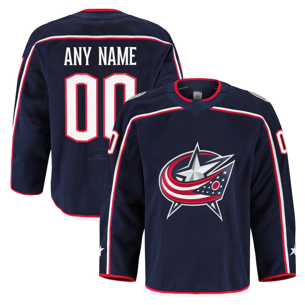 McAdo Custom CB.Jackets Navy Home Authentic Pro Jersey